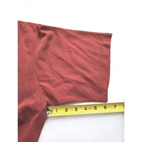 Tommy Bahama 100% Silk Short Sleeve Button Down Shirt Mens Size XL Red - Picture 5 of 12